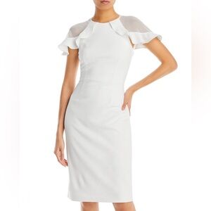 Eliza J White Bridal Cocktail Dress